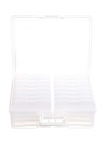 Photo And Craft Storage Case Clear 12.1x15x5inch