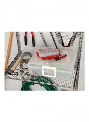 Photo And Craft Storage Case Clear 12.1x15x5inch