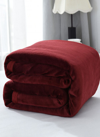 Soft Thick Microfiber Blanket Cotton Red 230x270centimeter