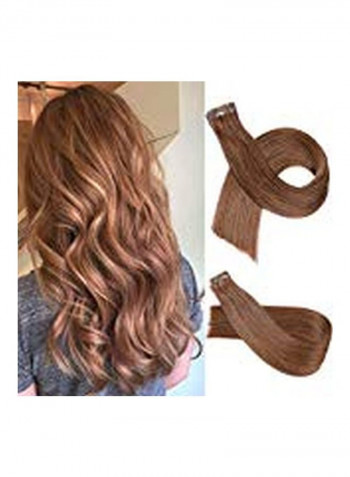 Straight Hair Extension Chestnut Brown 20inch