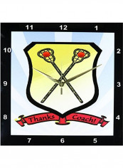 Thanks Coach Printed Analog Wall Clock Multicolour 13x13x0.1inch