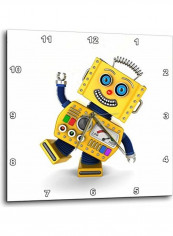 Toy Robot Goofing Around Wall Clock Multicolour 13x13inch