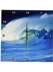 Wave Waimea Bay Printed Analog Wall Clock Multicolour 13x13x0.1inch