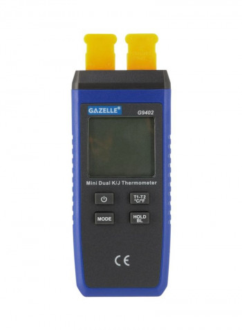 Dual K/J Thermometer Black/Blue