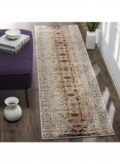 Monaco Collection Modern Area Rug Multicolour 66.04 x 182.88centimeter