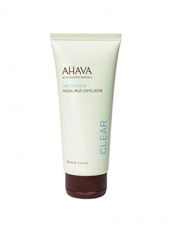 Dead Sea Mineral - Time To Clear Facial Mud Exfoliator 3.4ounce