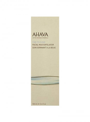 Dead Sea Mineral - Time To Clear Facial Mud Exfoliator 3.4ounce