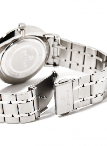 Men's Stainless Steel Quartz Analog Wrist Watch With Date Display 50220STN102