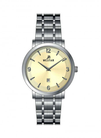 Women's Stainless Steel Quartz Analog Wrist Watch With Date Display 40220STN102