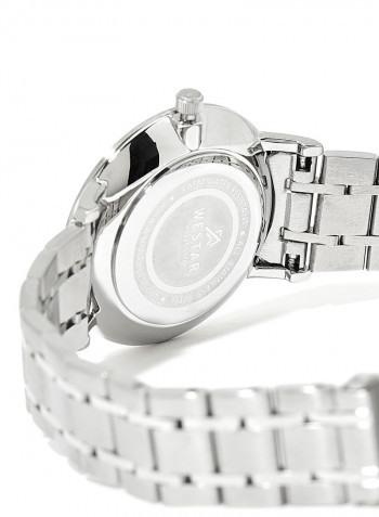 Women's Stainless Steel Quartz Analog Wrist Watch With Date Display 40220STN102