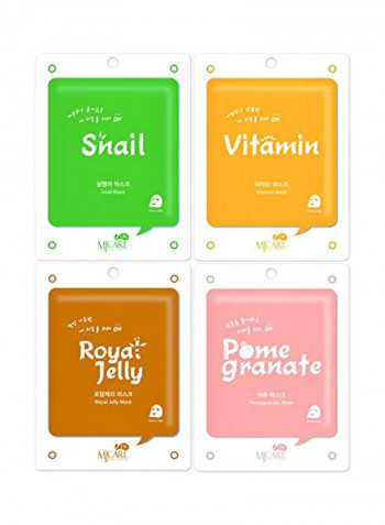 20-Piece Cosmetic Collagen Essence Full Face Facial Mask Sheet