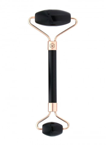 Obsidian Facial Roller Black/Rose Gold