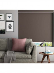 Single Comfort Roller Blackout Window Shades Dark Grey 120x175cm