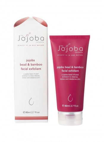 Jojoba Bead And Bamboo Facial Exfoliant 80ml