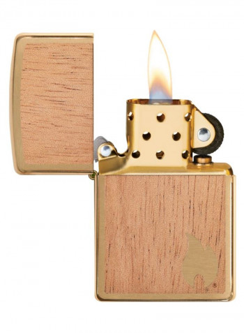 Woodchuck Flame Gas Lighter Beige/Gold/Brown 2.4ounce