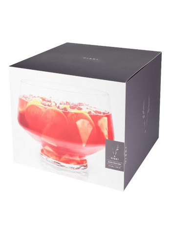 Foot Punch Bowl clear 2.5inch