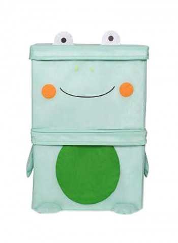 Frog Shaped Double Decker Storage Bin