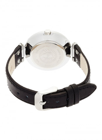 Women's Leather Analog Watch 109169WTBK