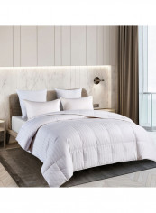 3-Piece King Size Duvet Insert Cotton Duvet with Pillow Cotton White 240 x 260cm