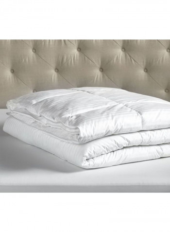 3-Piece King Size Duvet Insert Cotton Duvet with Pillow Cotton White 240 x 260cm