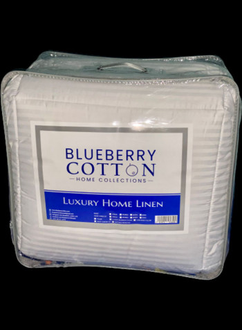 3-Piece King Size Duvet Insert Cotton Duvet with Pillow Cotton White 240 x 260cm