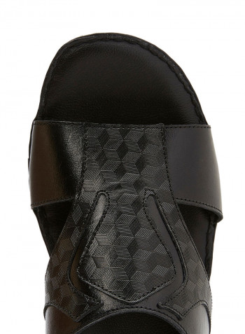 Casual Arabic Slippers Black