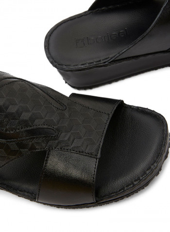 Casual Arabic Slippers Black