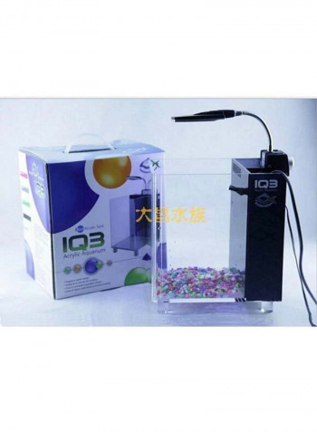 Acrylic Aquarium IQ3 Clear/Blue 22x17x22centimeter
