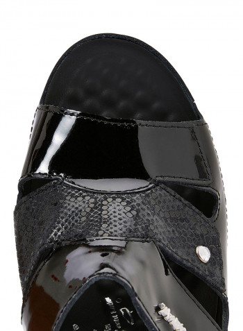 Block Heeled Sandals Schwarz