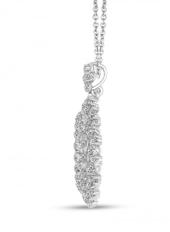 925 Sterling Silver Cubic Zirconia Pendant Necklace