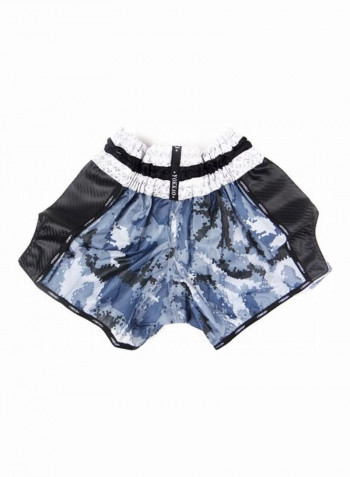 Army Carbon Shorts Grey/Blue/Black