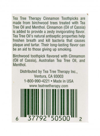 Pack Of 12 Brichwood Cinnamon Toothpicks Brown 12 X 11.2ounce