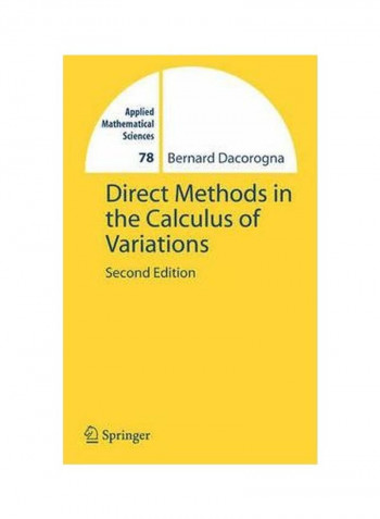 Direct Methods In The Calculus Of Variations Hardcover 2