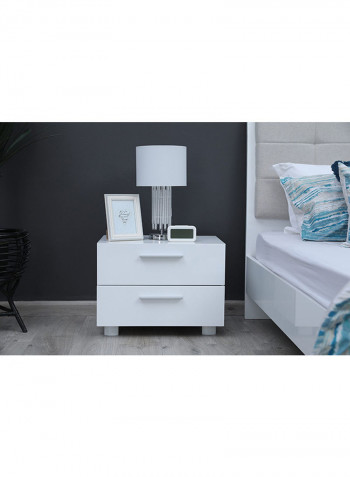 Amberley Night Stand With 2 Drawers White 43x45x60cm