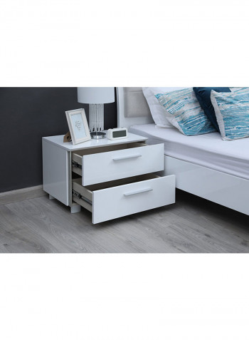 Amberley Night Stand With 2 Drawers White 43x45x60cm