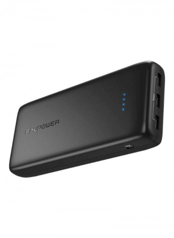 32000 mAh External Battery Power Bank 4.25x3.07x0.98inch Black