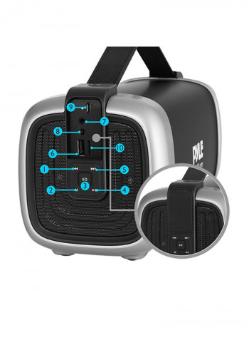 Compact Bluetooth Speaker Black/Silver