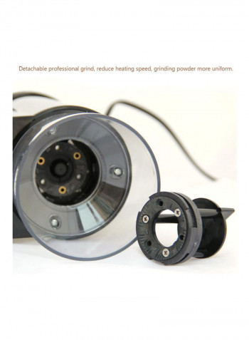 120W Coffee Grinder with 9 Adjustable Levels Silver 40.00 x 14.00 x 17.00cm