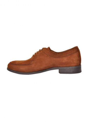 Derby Leather Formal Shoes Brown