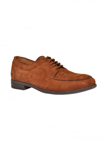 Derby Leather Formal Shoes Brown