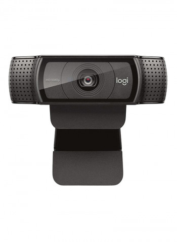 HD Pro Webcam C920, Widescreen Video Calling and Recording, 1080p Camera, Desktop or Laptop Webcam Black