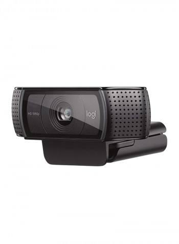 HD Pro Webcam C920, Widescreen Video Calling and Recording, 1080p Camera, Desktop or Laptop Webcam Black
