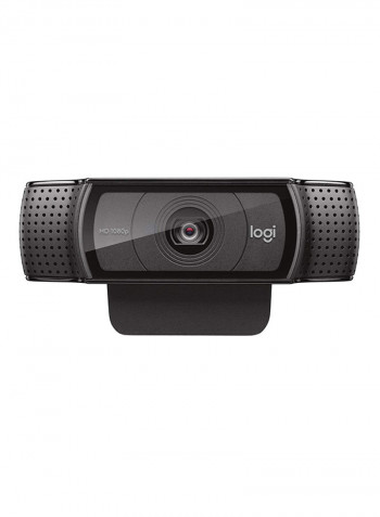 HD Pro Webcam C920, Widescreen Video Calling and Recording, 1080p Camera, Desktop or Laptop Webcam Black