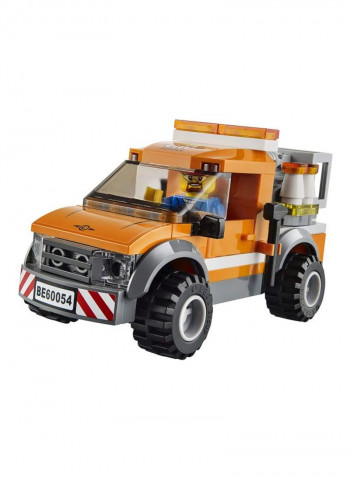 95-Piece City Great Vehicles Light Repair Truck Building Toy Set 60054