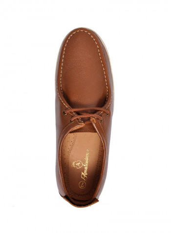 Derby Leather Formal Shoes Brown