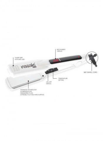 Hair Straightener Pro White/Black