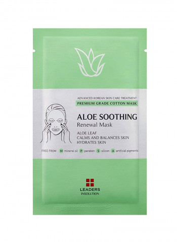 Aloe Soothing Renewal Face Cotton Sheet Mask 10Pack