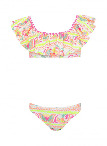 Girls Frill Bikini Multicolour