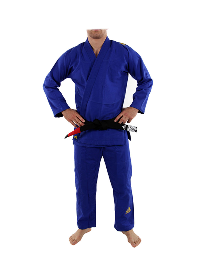 Challenge Brazilian Tie-Knot Jiu-Jitsu Suit Set - Blue/Black M3