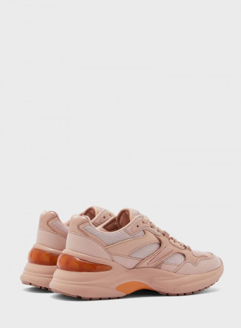 Koisa Wedge Low Top Sneakers Beige